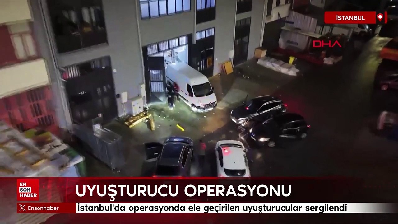 İstanbul'da operasyonda ele geçirilen uyuşturucular emniyette sergilendi
