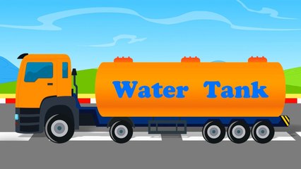 Let's Build Water Tanker and Learn Its Uses with Cartoon Video for Kids
