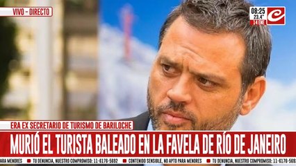 Murió el turista argentino baleado en una favela de Brasil