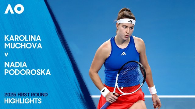 Karolina Muchova vs Nadia Podoroska (6-1, 6-1) | Abierto de Australia 2025 | Primera ronda