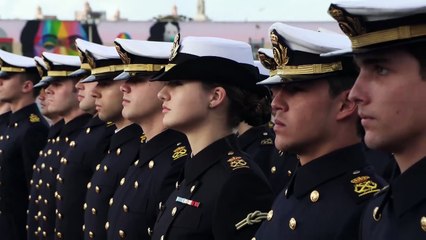 La Princesa Leonor embarca en el Juan Sebastián Elcano