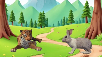 Lion And Rabbit Story ||شیر اور چالاک خرگوش || World Of Kids