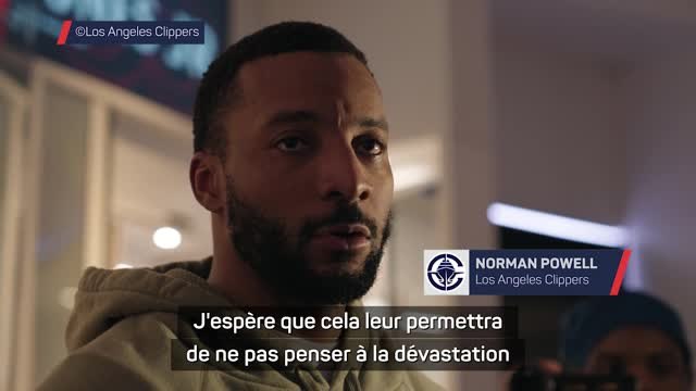 Clippers - Powell et Harden rendent hommage aux gens touchés par les incendies et veulent aider