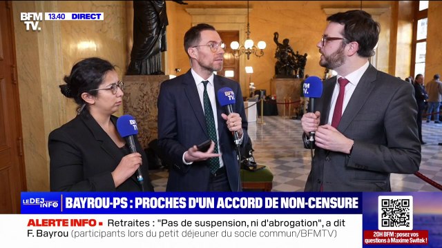Ce sera difficile à avaler si François Bayrou ne suspend pas la réforme des retraites, assure Arthur Delaporte (PS)
