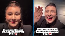 Komedyen Yasemin Sakallıoğlu Londra’da tarihe geçti: Peacock Theater’da sahne alan ilk Türk kadın