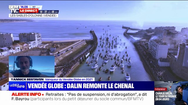 Vendée Globe: Je suis très très content pour lui , confie Yannick Bestaven, vainqueur du Vendée Globe 2021, au sujet de Charlie Dalin