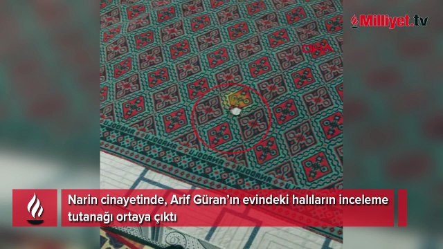 Narin cinayetinde, Arif Güran’ın evindeki halıların inceleme tutanağı ortaya çıktı