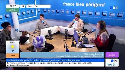 L'Eco d'ici : la dernière chapellerie de Périgueux organise un grand déstockage avant travaux