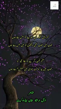 Best Urdu Poetry | Sad Urdu Shayari | Num Aneel ankh me ata he