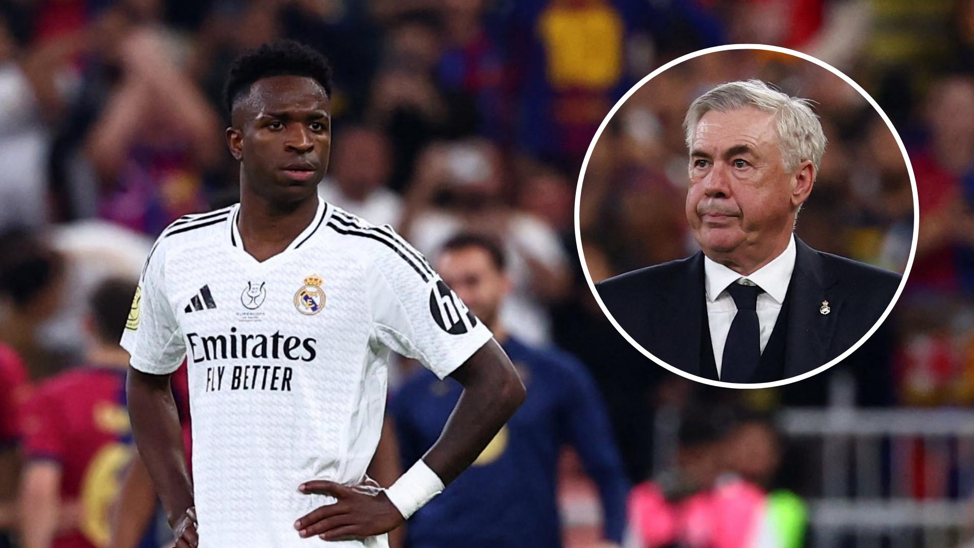 Ancelotti defiende a Vinícius y critica las sanciones Es difícil ser él
