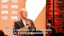 Olaf Scholz: nem lehet 5 százalékra növelni a védelmi kiadásokat