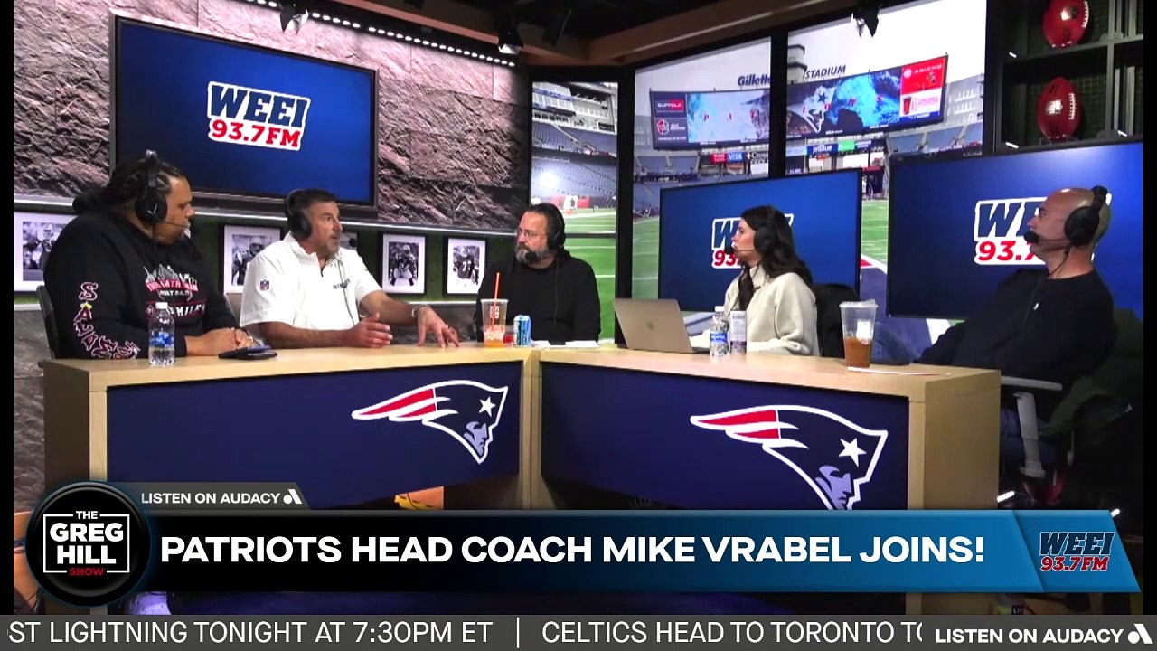 Patriots' new HC Mike Vrabel joins! How does he like being back in Foxboro? Does Vrabel want any roster control?