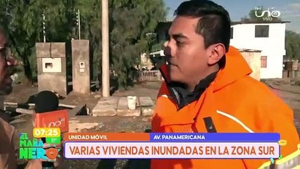 Crecida del río Tamborada anegó la avenida Panamericana y afectó viviendas en Cochabamba