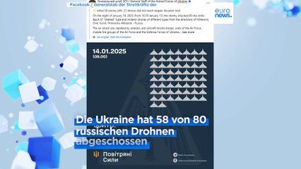 Russische Drohnenangriffe töten zwei Menschen und verletzen 19 in der Ukraine, darunter Kleinkinder
