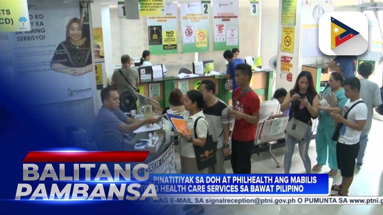 PBBM, pinatitiyak sa DOH at PhilHealth ang mabilis at kumpletong health care services sa bawat Pilipino