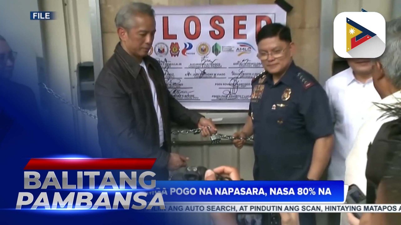 Bilang ng mga POGO na napasara, nasa 80% na ayon sa PAOCC