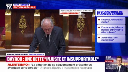 François Bayrou assure que la réforme des retraites est "vitale pour notre pays et notre modèle social"