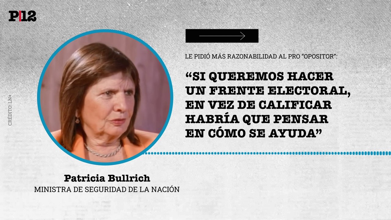 "En vez de calificar, habría que pensar en cómo se ayuda": Bullrich apuntó contra Lacunza y la comisión conciliadora del PRO hacia las elecciones 2025