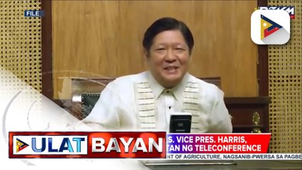 PBBM at U.S. VP Harris, mag-uusap sa pamamagitan ng teleconference