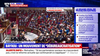 François Bayrou veut "faciliter la tâche" aux entreprises et veut les prémunir "contre des augmentations exponentielles d'impôts et de charges"