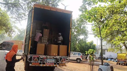 जीएसटी टीम ने की बड़ी कार्रवाई,परचून से भरे दिल्ली से महाराष्ट्र जा रहे दो ट्रकों किए जब्त,