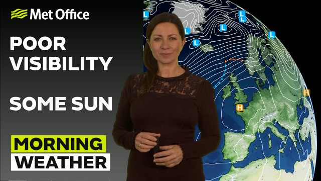 Met Office Wednesday morning weather forecast - 15/01/2025 - A gloomy morning with some drizzle