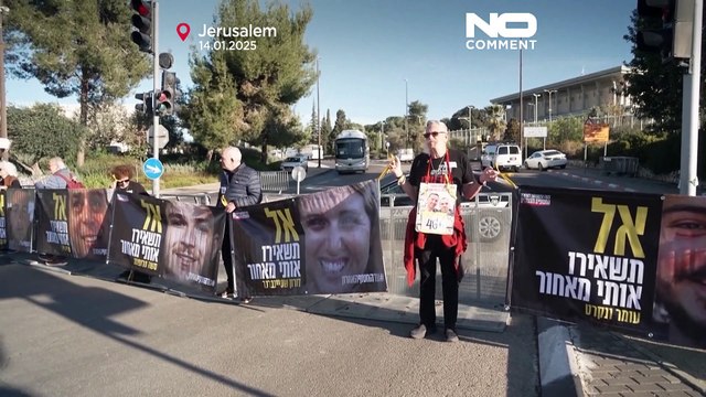 İsrail parlamentosu önünde Gazze'deki rehinelerin serbest bırakılması talebiyle gösteri düzenlendi