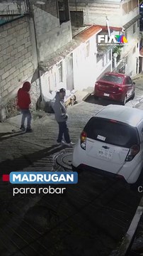 VIDEO: “Al que madruga ¿Dios le ayuda?”: Delincuentes robaron un vehículo estacionado