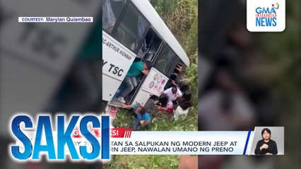 2 patay, 20 sugatan sa salpukan ng modern jeep at tricycle | Saksi