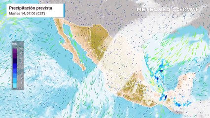 Tormentas por frente frío