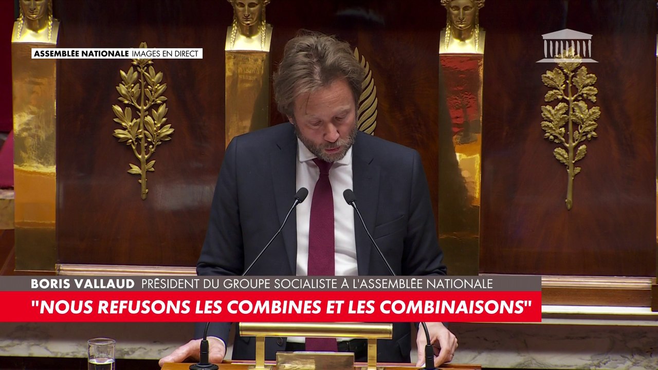 Boris Vallaud : «Nous refusons les combines et les combinaisons»