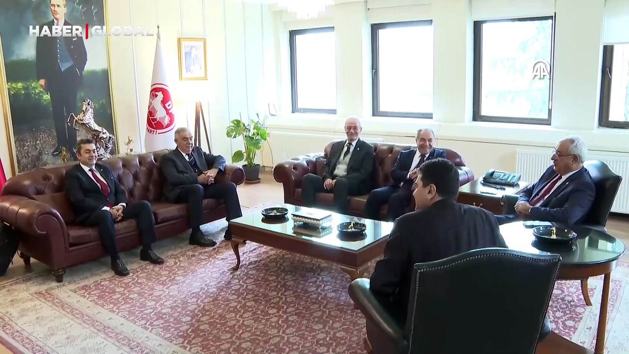 DSP Genel Başkanı Aksakal'dan DP Genel Başkanı Uysal'a ziyaret