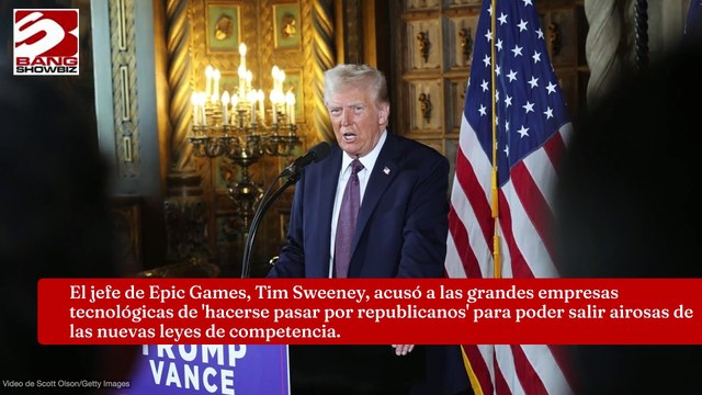 Jefe de Epic Games, Tim Sweeney, acusa a las grandes empresas tecnológicas una una 'falsa' alianza con Trump