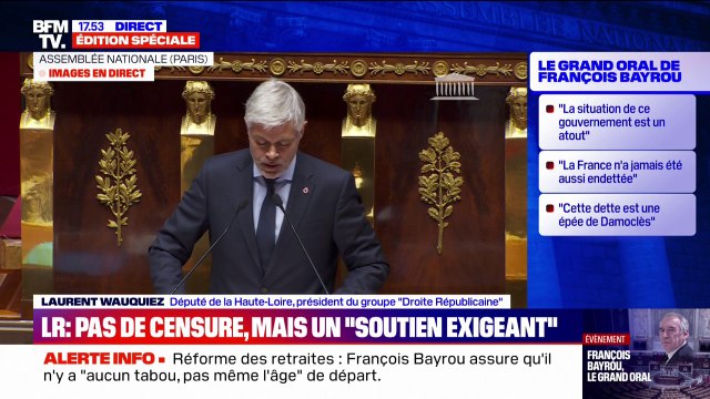 Laurent Wauquiez (LR) souhaite la mise en place d' une aide sociale unique plafonnée à 70% du Smic