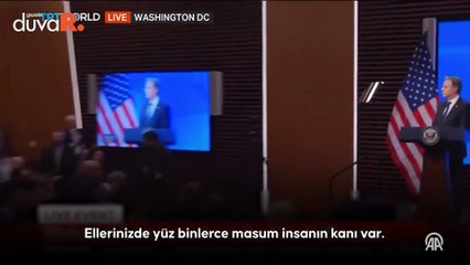 ABD Dışişleri Bakanı Blinken'a Filistin destekçileri tarafından protesto