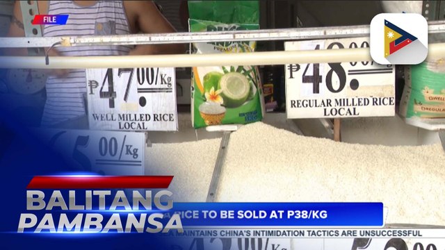 D.A. ramping up efforts to hike availability of affordable rice; NFA rice to be sold at P38/kg