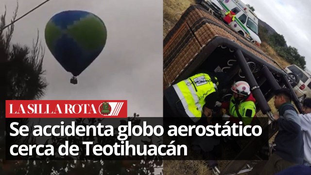 Turistas heridos en accidente de globo aerostático en Teotihuacán