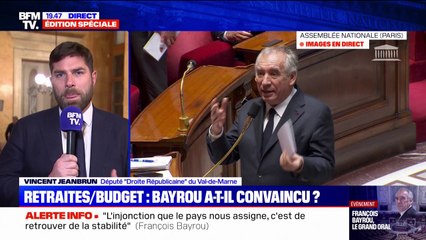 Remise en chantier de la réforme des retraites: "On est heureux que le Premier ministre nous ait entendus", réagit Vincent Jeanbrun (LR)