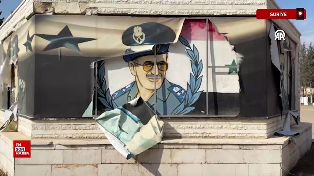 Suriye'de devrik rejimin Kasyun Dağı'ndaki kışlası görüntülendi