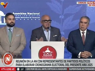 Pdte. AN Jorge Rodríguez reiteró que el único ente capacitado para convocar a elecciones es el CNE