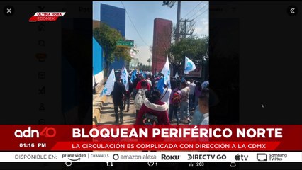 🚨¡Última Hora! Vecinos de Naucalpan bloquean Periférico Norte
