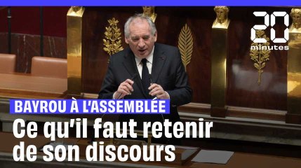 Le résumé du discours de politique générale de François Bayrou