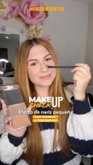 Makeup check: Efecto nariz pequeña y bonita con maquillaje