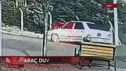 Kırıkkale'de feci kaza: Otomobil duvara çarptı