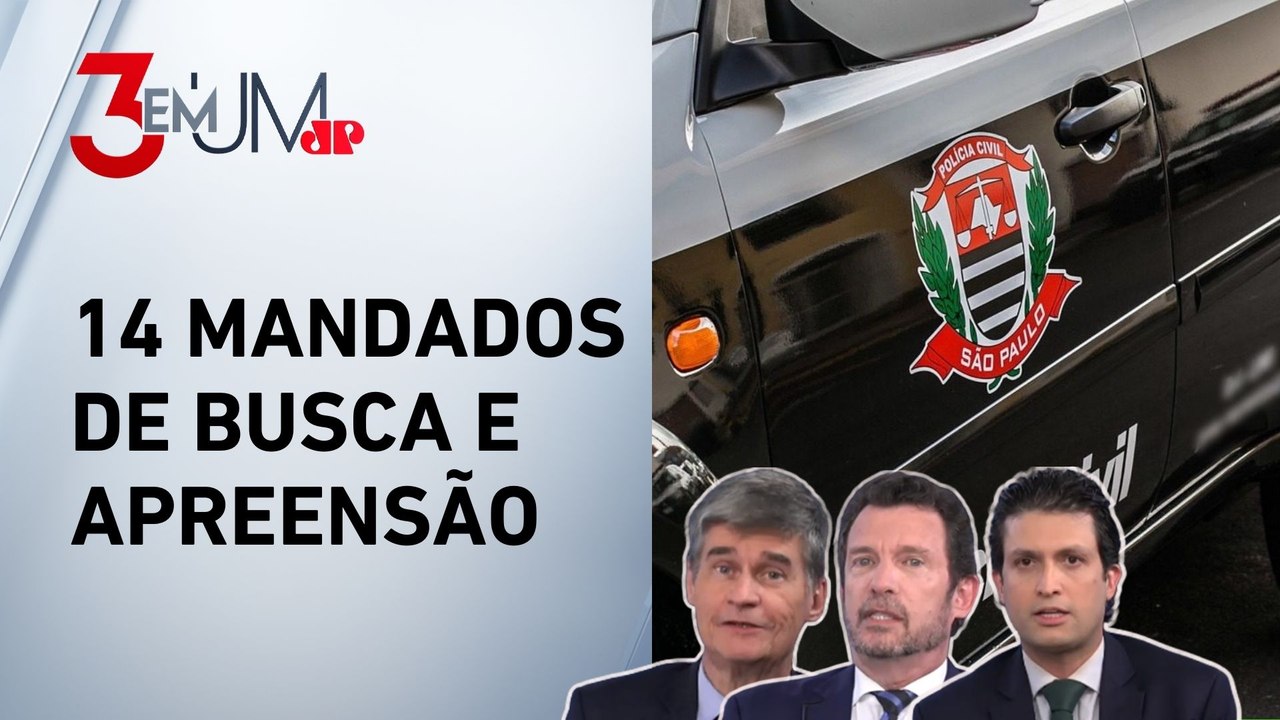 Polícia prende 12 em operação contra ONG ligada ao PCC; Segré, Ghani e Piperno analisam