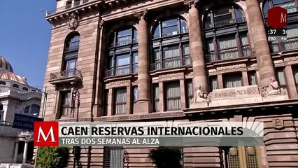 Reservas internacionales caen tras dos semanas al alza; suman 228 mil 991 mdd