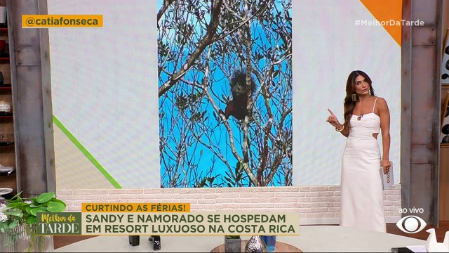 Sandy e namorado se hospedam em resort luxuoso na Costa Rica | Melhor da Tarde