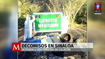 Fuerzas Armadas realizan decomisos y detenciones en múltiples municipios de Sinaloa