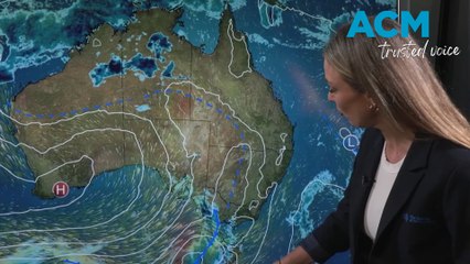 Strong cold front crossing south-east Australia