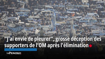 OM-Lille. "J'ai envie de pleurer", grosse déception des supporters après l'élimination de la Coupe